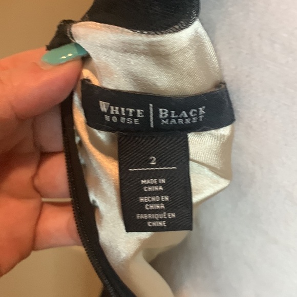 WHBM Women's Sleeveless Lace Inlay Dress 2 - Picture 11 of 11